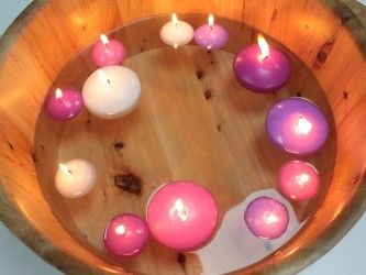 Vela flotante pequeña - Lavanda