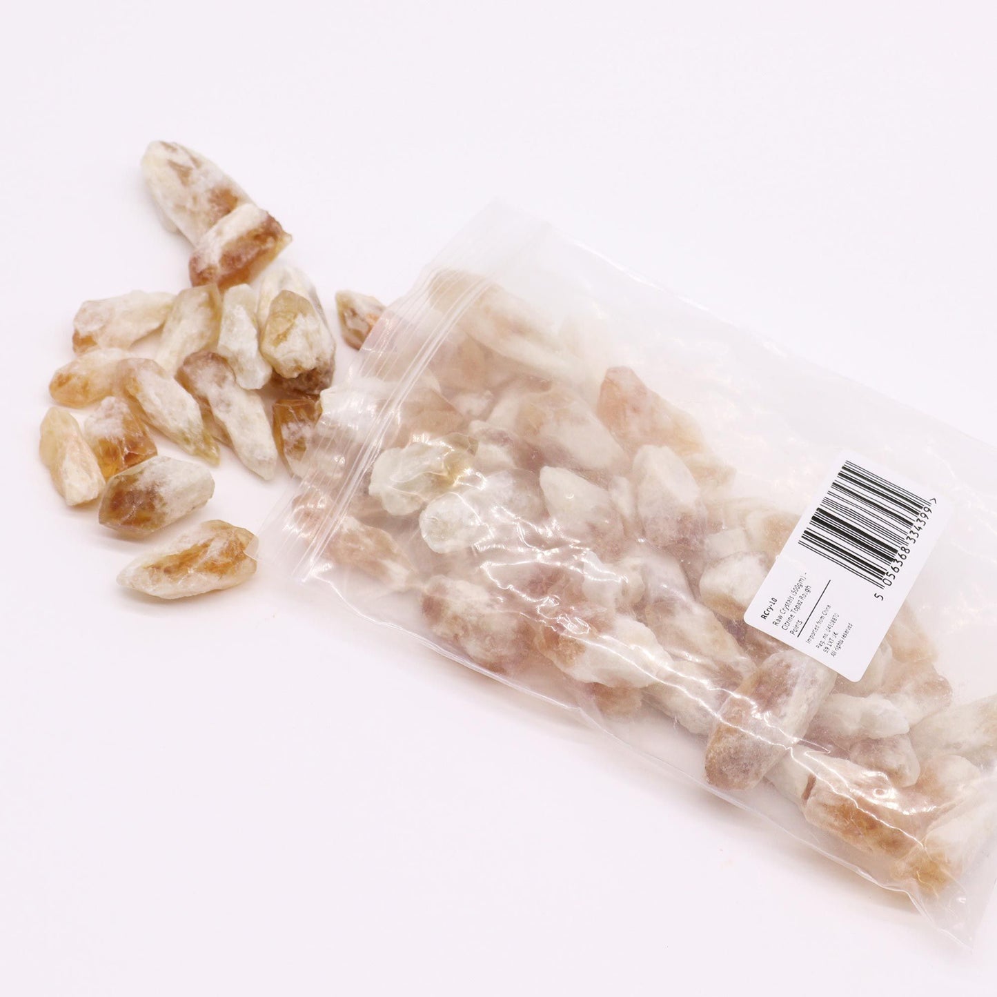 Cristales de Topacio Citrino en Bruto (500g)