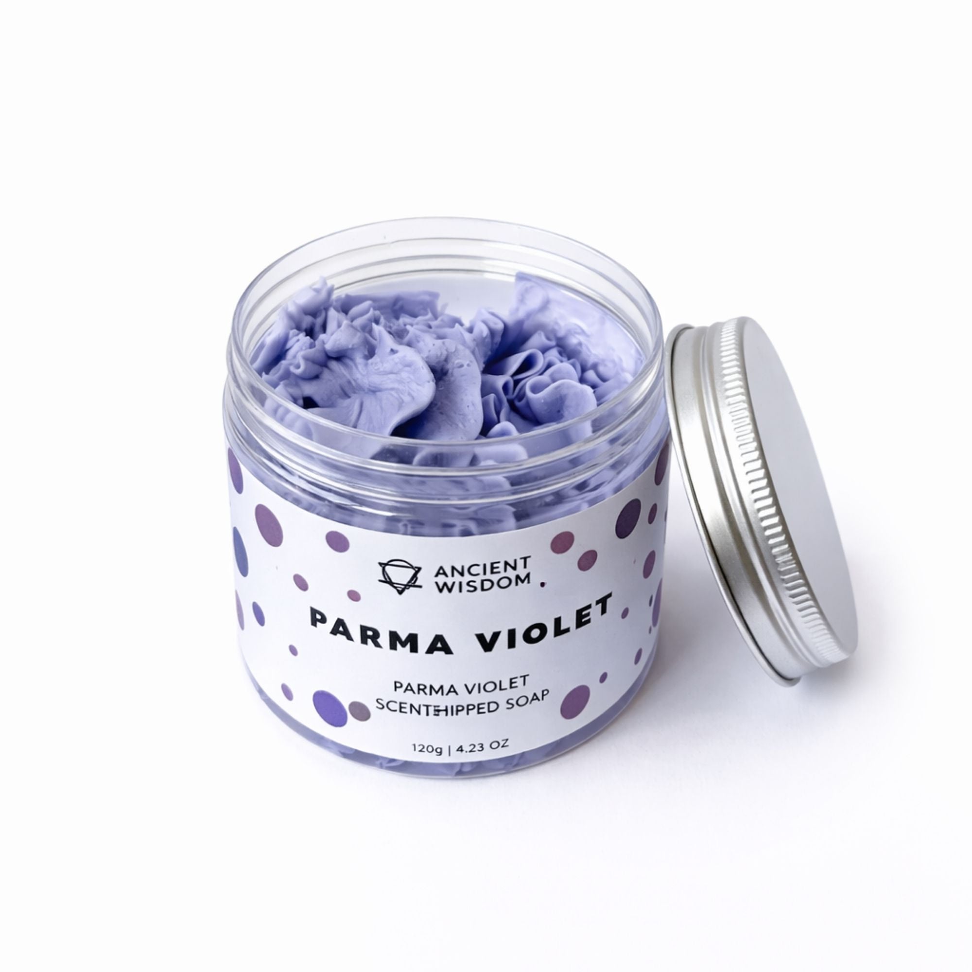 Jabón de Crema Batida Parma Violeta 120g – Aroma Floral Delicado y Relajante (Incienso Gratis)