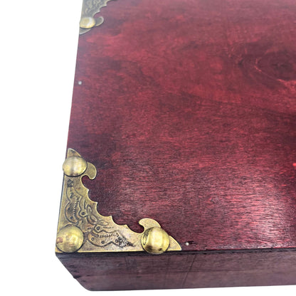 Caja Contenedor para Té en Color Rojo