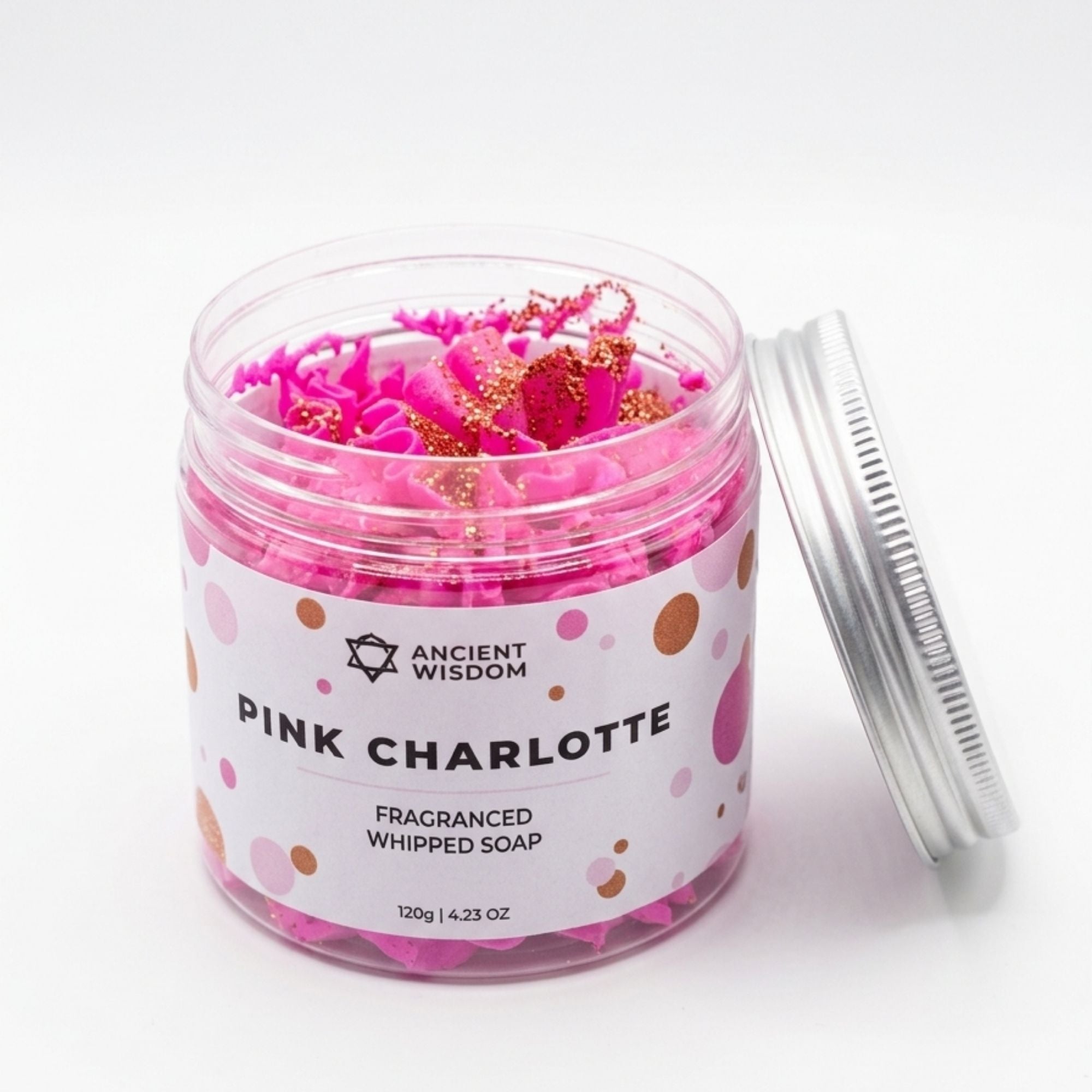 Jabón de Crema Batida Pink Charlotte 120g – Aroma Floral Suave y Relajante (Incienso Gratis)