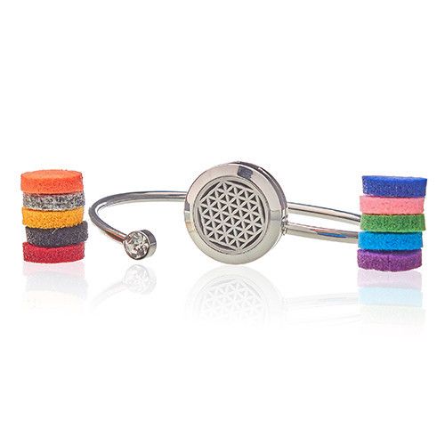 Pulsera de Cadena de Aromaterapia - Flor de la vida - 20mm