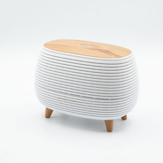 Aromaterapia Futurista con estrías - USB - Cambio de color - Control remoto