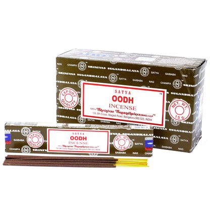 Varillas de Incienso Satya Fragancia a Oodh (15g)