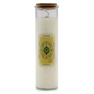 Vela en Bote vidrio Hechizo Mágico y Felicidad