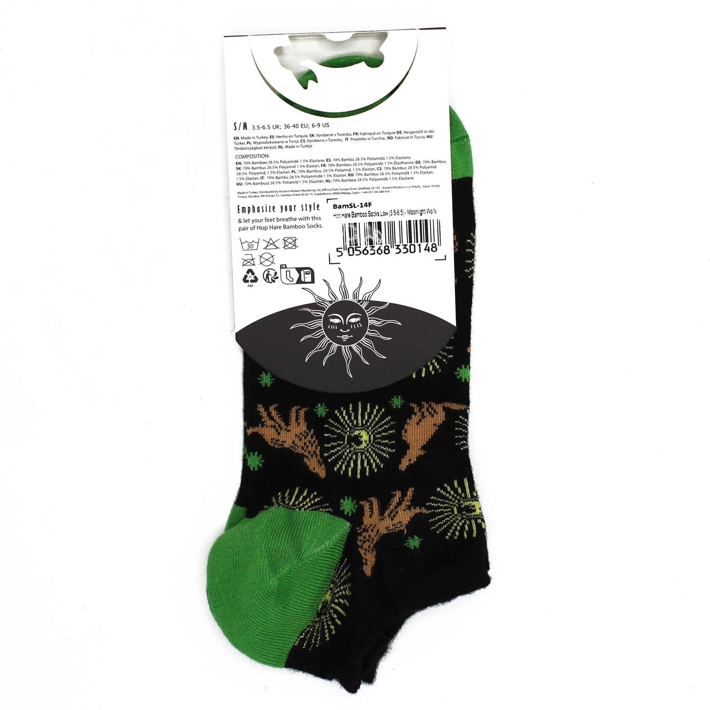 Calcetines bajos de fibra de bambú Hop Hare. Talla 36-40