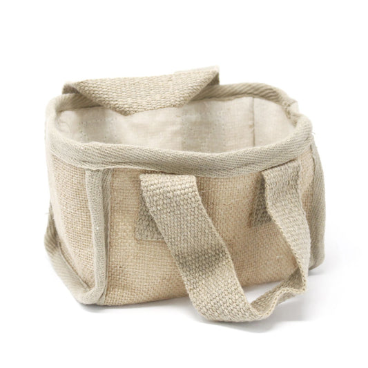 Cesta pequeña de Yute Natural 16x10x12cms
