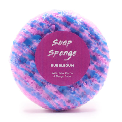Esponja con Jabón 2 en 1 Exfoliante de Mantequilla – Bubble Gum