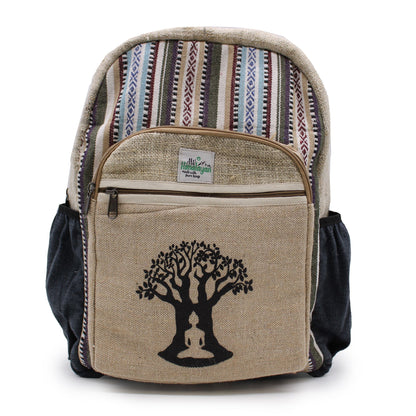 Mochila Grande De Cáñamo - Bohdi Tree Design