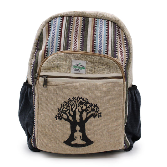 Mochila Grande De Cáñamo - Bohdi Tree Design