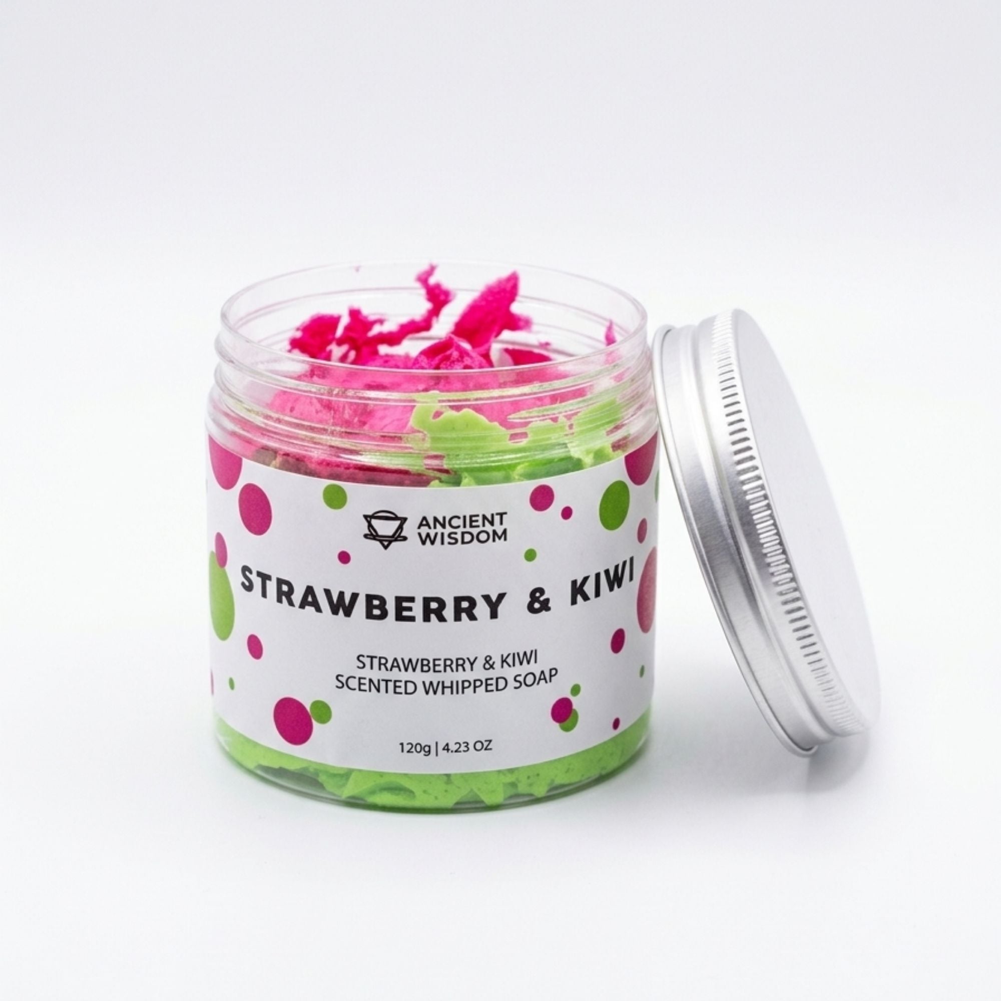 Jabón de Crema Batida Fresa & Kiwi 120g – Aroma Frutal Fresco y Revitalizante