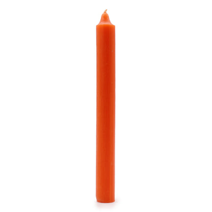 Velas a Granel color Naranja Rústico (Pack de 10 Unids)