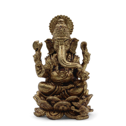 Dioses en miniatura de latón - Ganesha (22 g)  - 37 mm