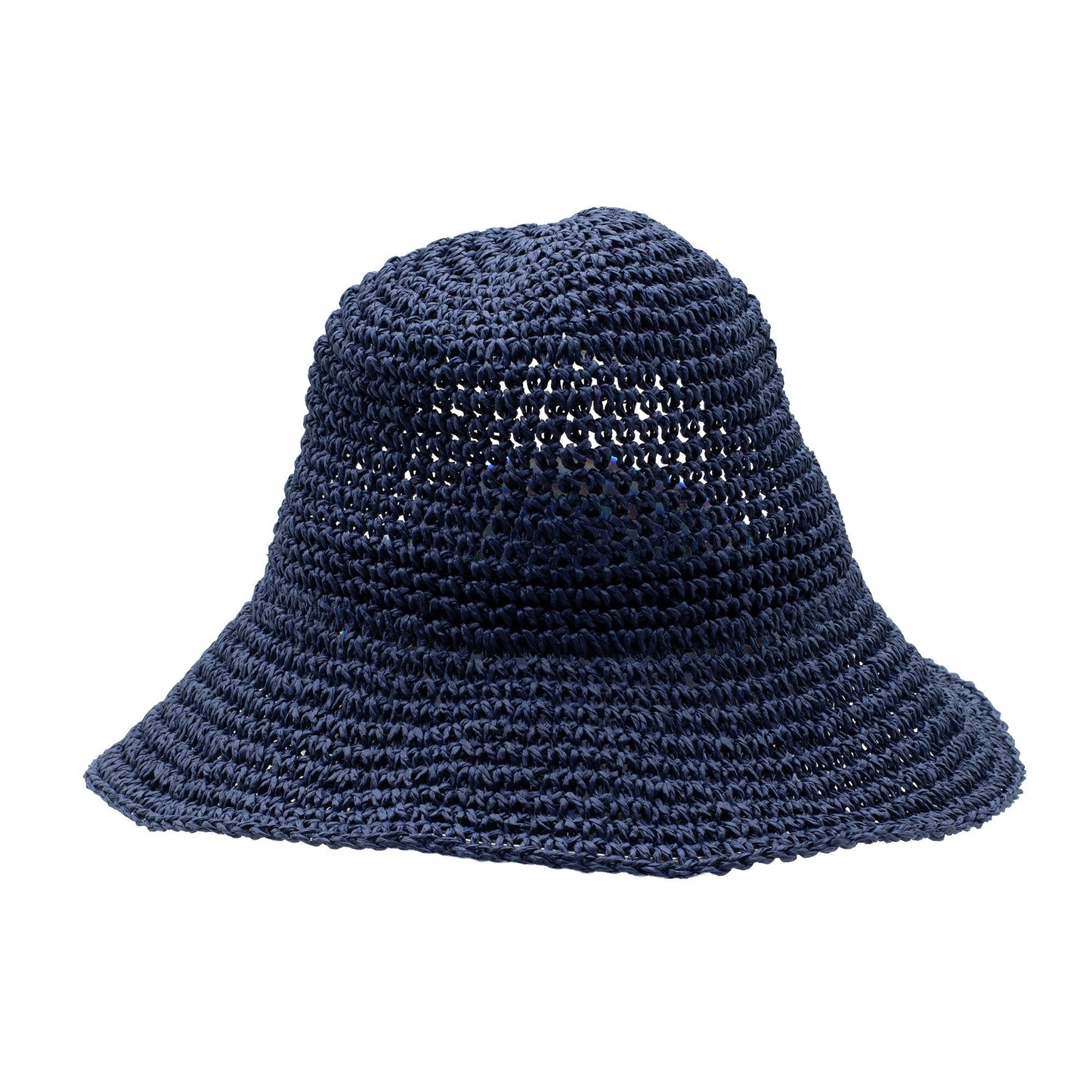 Nomad Sari Sombrero de paja de ala blanda para el sol - Azul marino