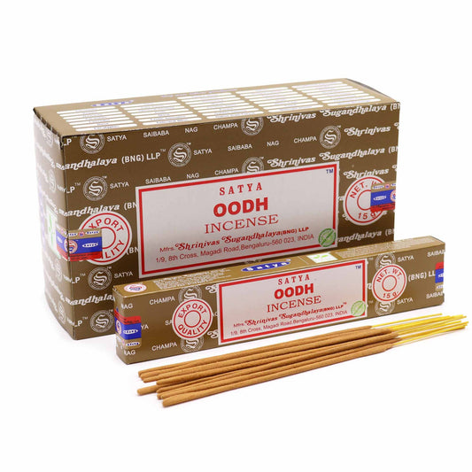 Varillas de Incienso Satya Fragancia a Oodh (15g)