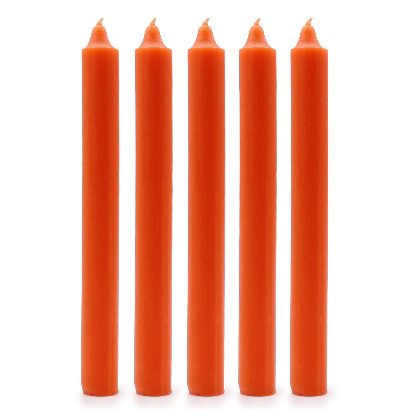 Velas a Granel color Naranja Rústico (Pack de 10 Unids)