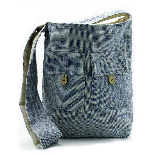 Bolso Grande de Denim con Dos Bolsillos