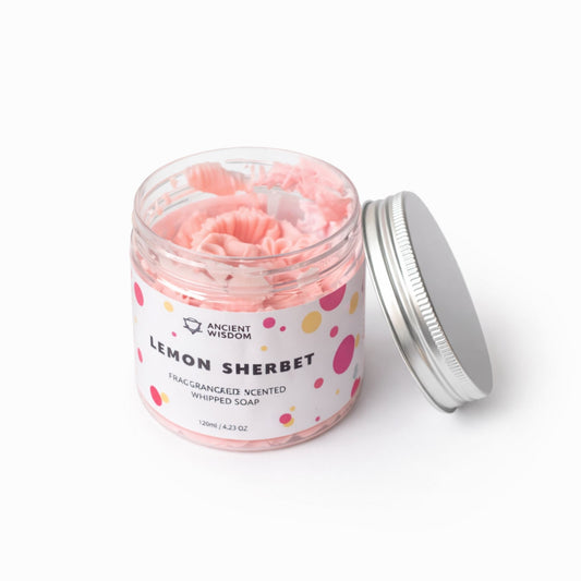 Jabón de Crema Batida Limonada Rosa 120g – Aroma Cítrico Dulce y Refrescante