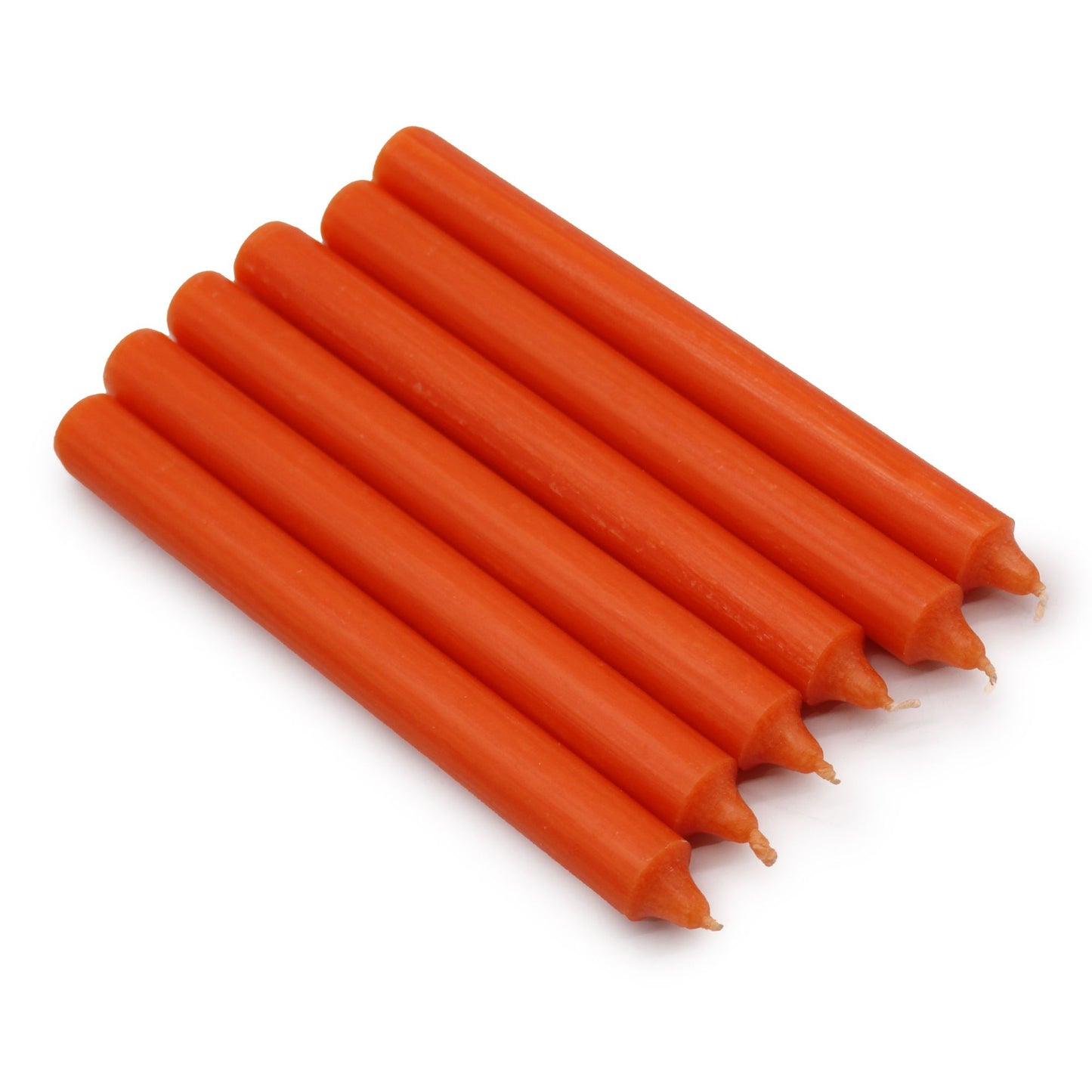 Velas a Granel color Naranja Rústico (Pack de 10 Unids)