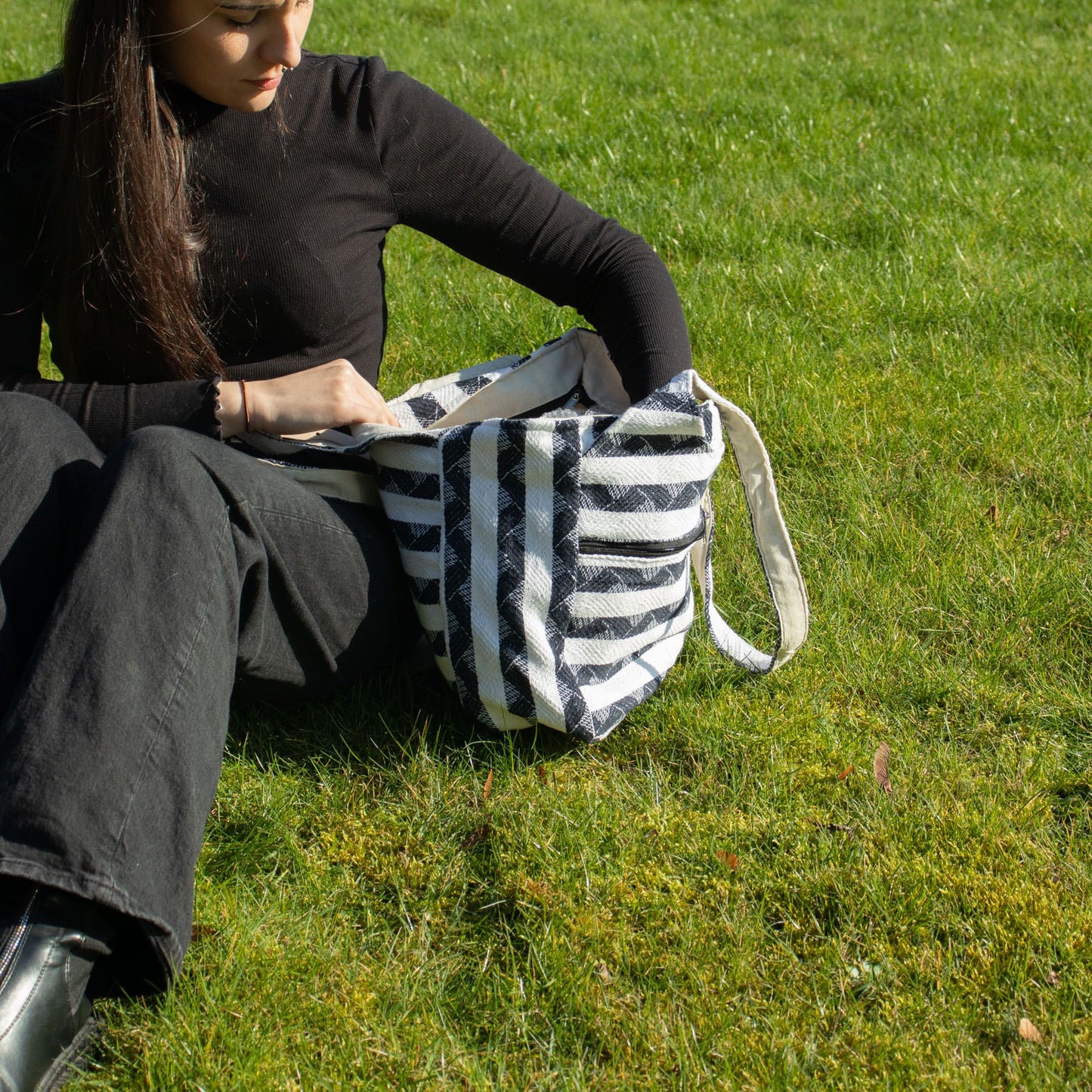 Bolsos Jacquard Naturales – Atlas Nómada – Bolso Musa Viajera