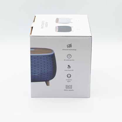 Aromaterapia Futurista con estrías - USB - Cambio de color - Control remoto