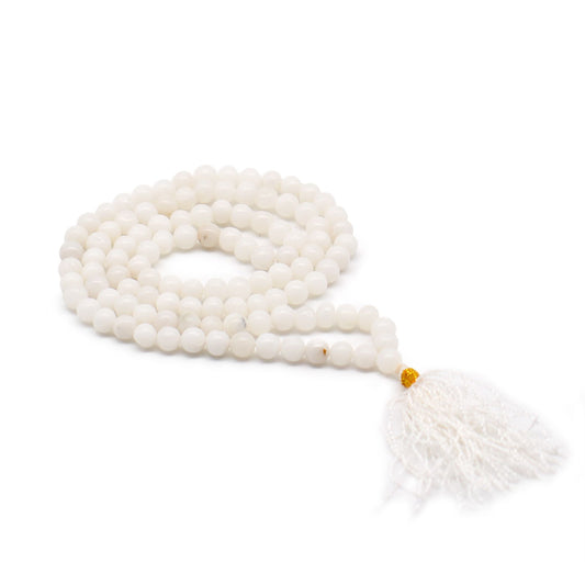 Japa Mala - Cuarzo Blanco - 108