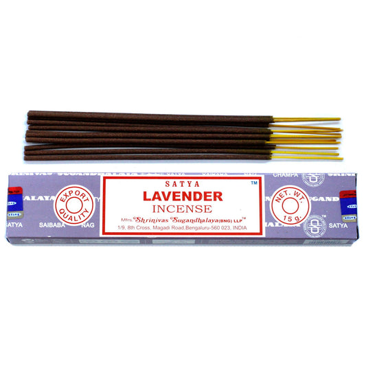 Varillas de Incienso Satya Lavanda (15g) 