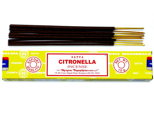 Varillas de Incienso Satya de Citronela (15g)