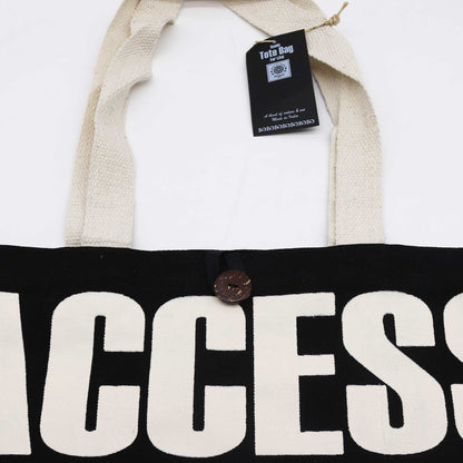 Bolso Básico Icónico - ACCESO A TODAS LAS ÁREAS  -Negro natural 10 oz (36 x 43 x 10 cm)