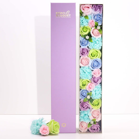Caja Extra Larga - Baby Blessings - Blues - Flores de Jabón
