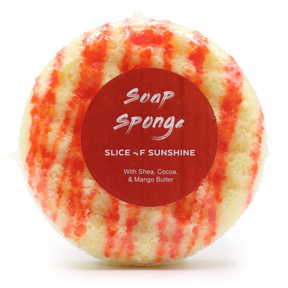Esponja con Jabón 2 en 1 Exfoliante de Mantequilla – Slice of Sunshine