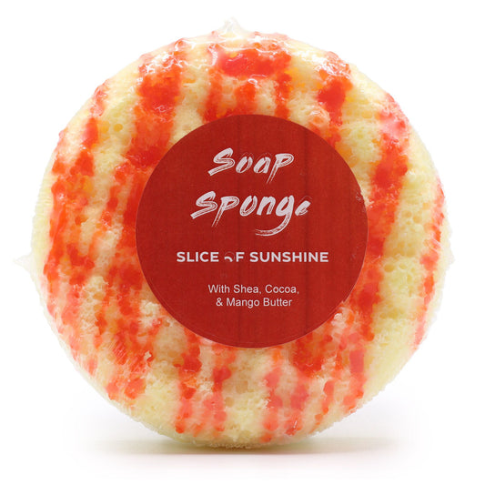 Esponja con Jabón 2 en 1 Exfoliante de Mantequilla – Slice of Sunshine