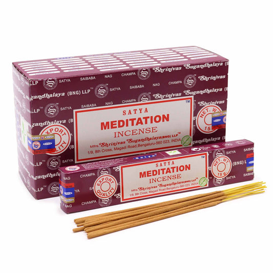 Varillas de Incienso Satya para Meditación (15g)