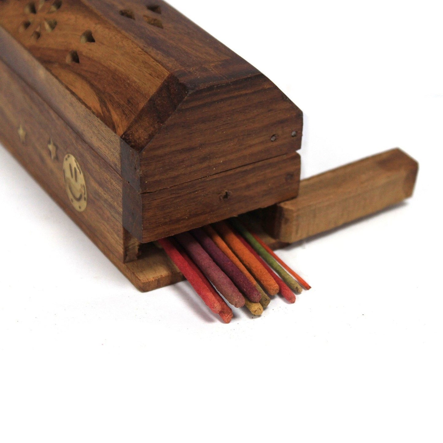 Quemador de Incienso Forma de Caja Paz y Amor (Pack de 2 Unids)