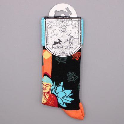 Calcetines Largos Hop Hare Buda Azul y Loto (41-46)