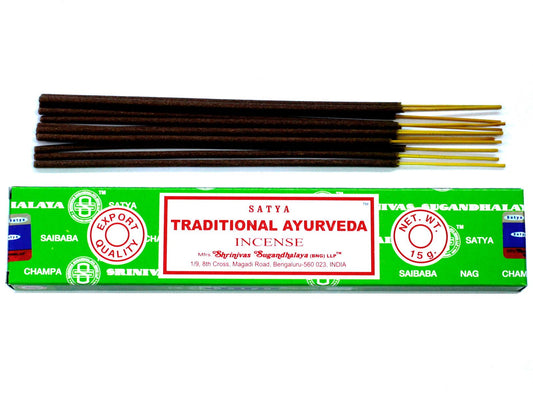 Varillas de Incienso Satya Tradicional Ayurveda (15g)