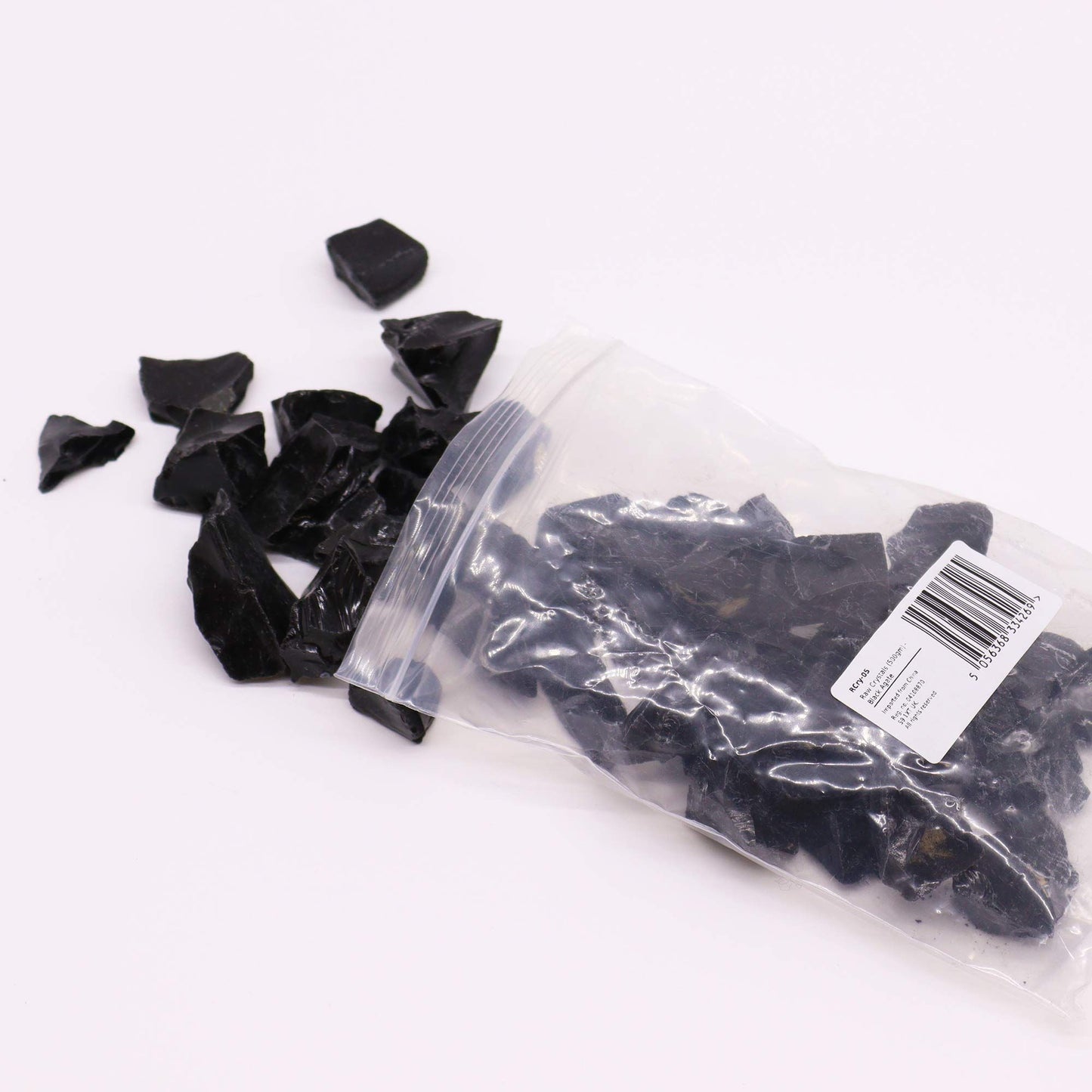 Cristales en Bruto Obsidiana Negra (500g)