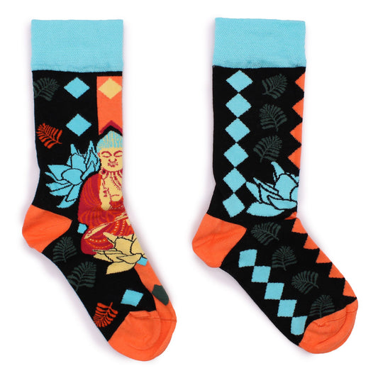 Calcetines Largos Hop Hare Buda Azul y Loto (41-46)