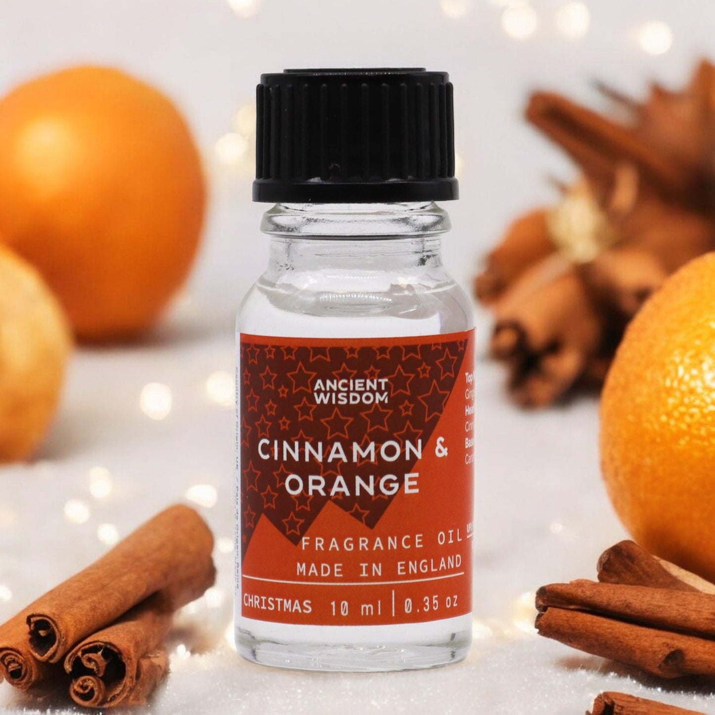 Aceite con Fragancia a Canela y Naranja "Navidad" (10ml)