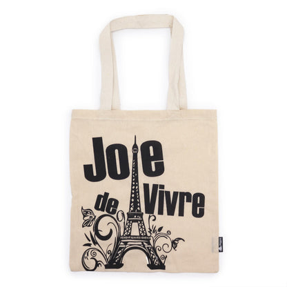 Bolsa Icónica Alegría de Vivir de Algodón Natural 4 Oz (40x36 cms)