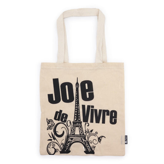 Bolsa Icónica Alegría de Vivir de Algodón Natural 4 Oz (40x36 cms)