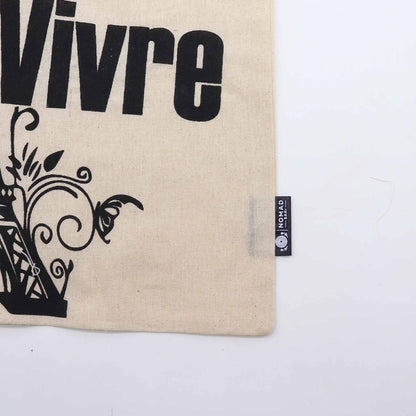 Bolsa Icónica Alegría de Vivir de Algodón Natural 4 Oz (40x36 cms)