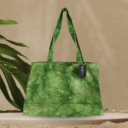 Bolsa de Mano - Efecto Lavado Verde Bosque