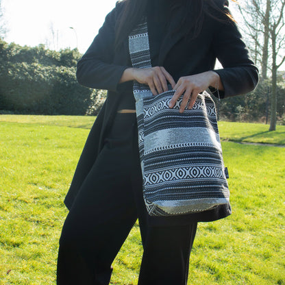 Bolsos Jacquard Naturales – Caravana Urbana – Bolso Tote Nómada
