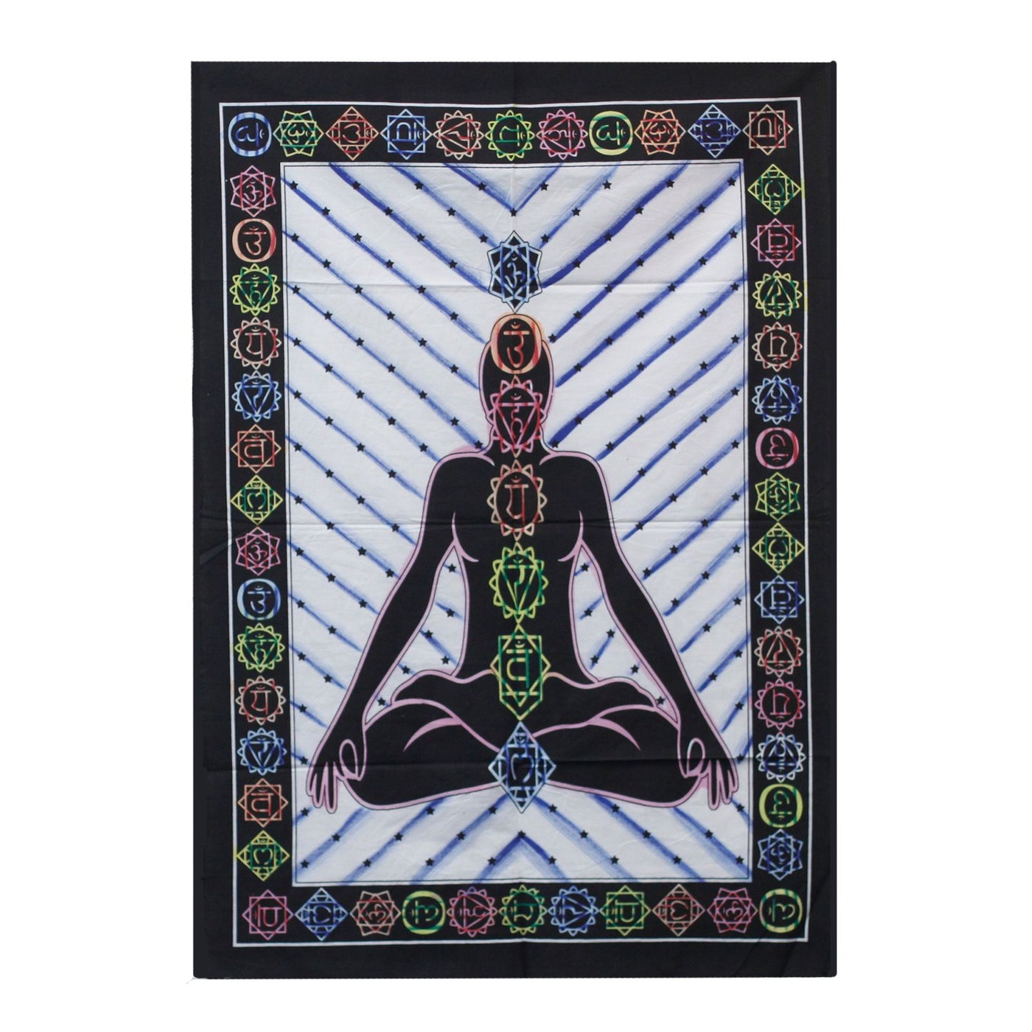 Poster de Algodón para Pared Buda Chakras