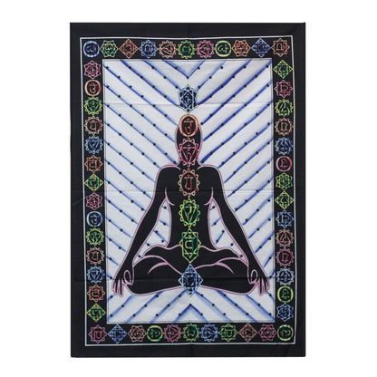 Poster de Algodón para Pared Buda Chakras