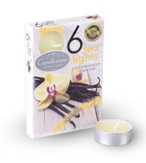 Caja de 6 Velas Perfumadas Fragancia a Vainilla