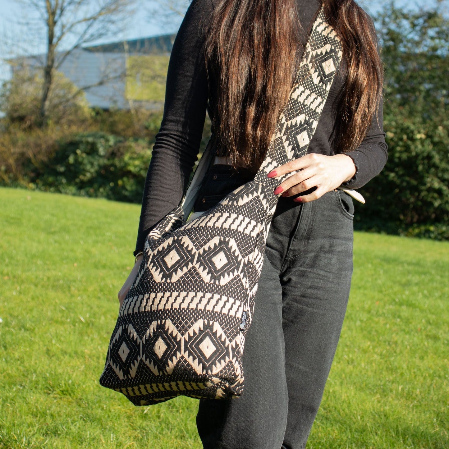 Bolsos Jacquard Naturales – Telar del Desierto – Bolso Tote Nómada