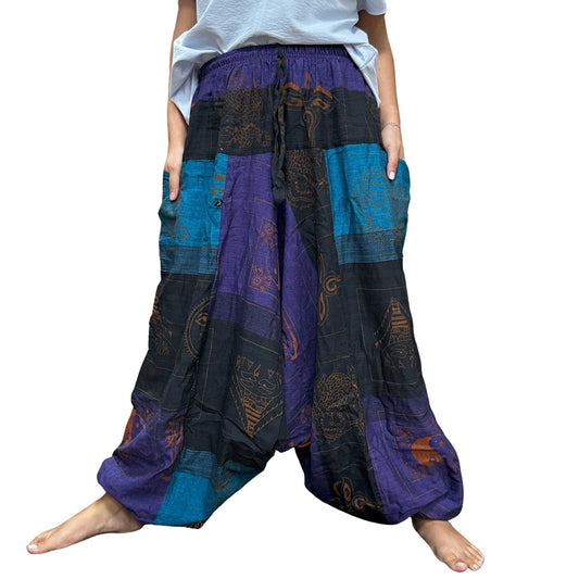 Pantalones de Yoga Estampado Himalaya High Cross en Morado