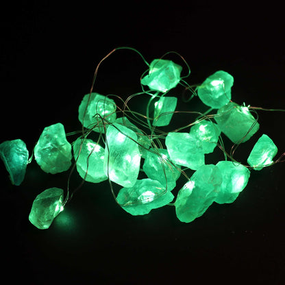 Luces Encantadas de Piedras Preciosas de Cristal de Jade